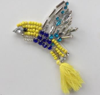 5PCS  Heavy industry beaded crystal pineapple snowflake handmade beaded cloth patch clothing accessories patch diy jewelry ZA47