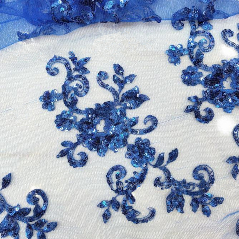 zsbszc 2pcs 23*12cm 3D costume wedding new sequin embroidery lace gown applique clothes diy gown clothing accessories ZA76