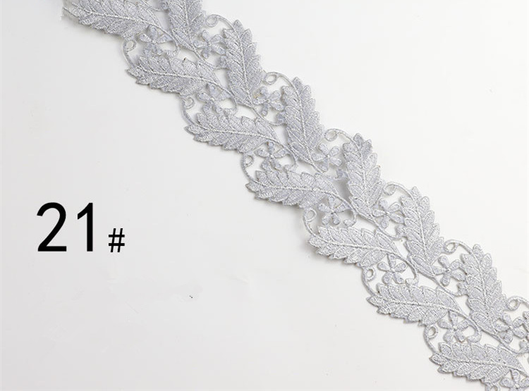 Embroidered lace with gold and silver ancient costume patterns diy ethnic garment costume dress embellished textile iron-on lace trims CB02
