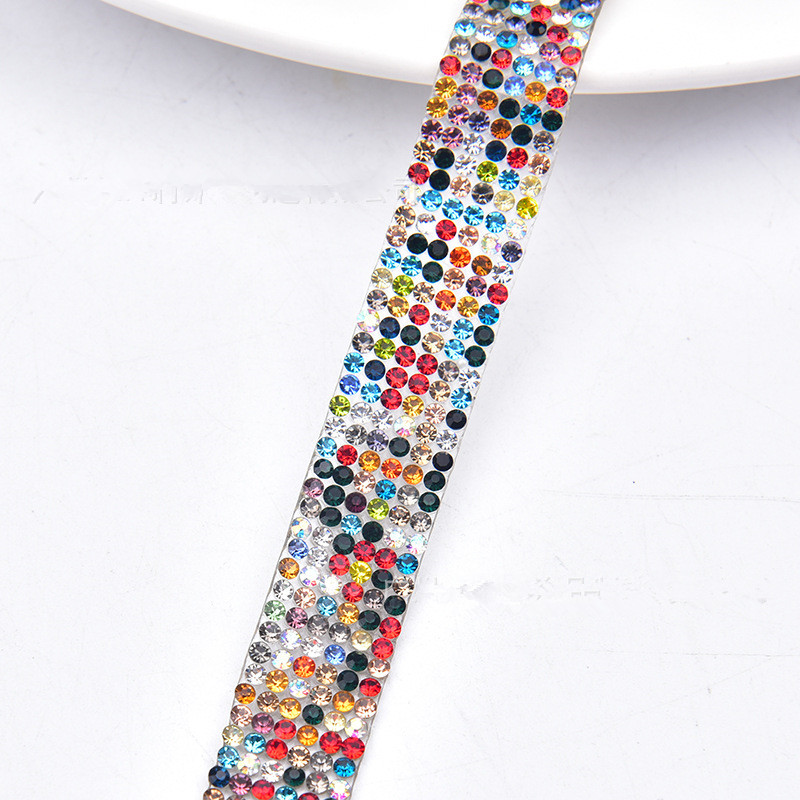 Hot products hot-fixed crystal chain trim crystal hot fix rhinestone tape hotfix rhinestone tape ZS1