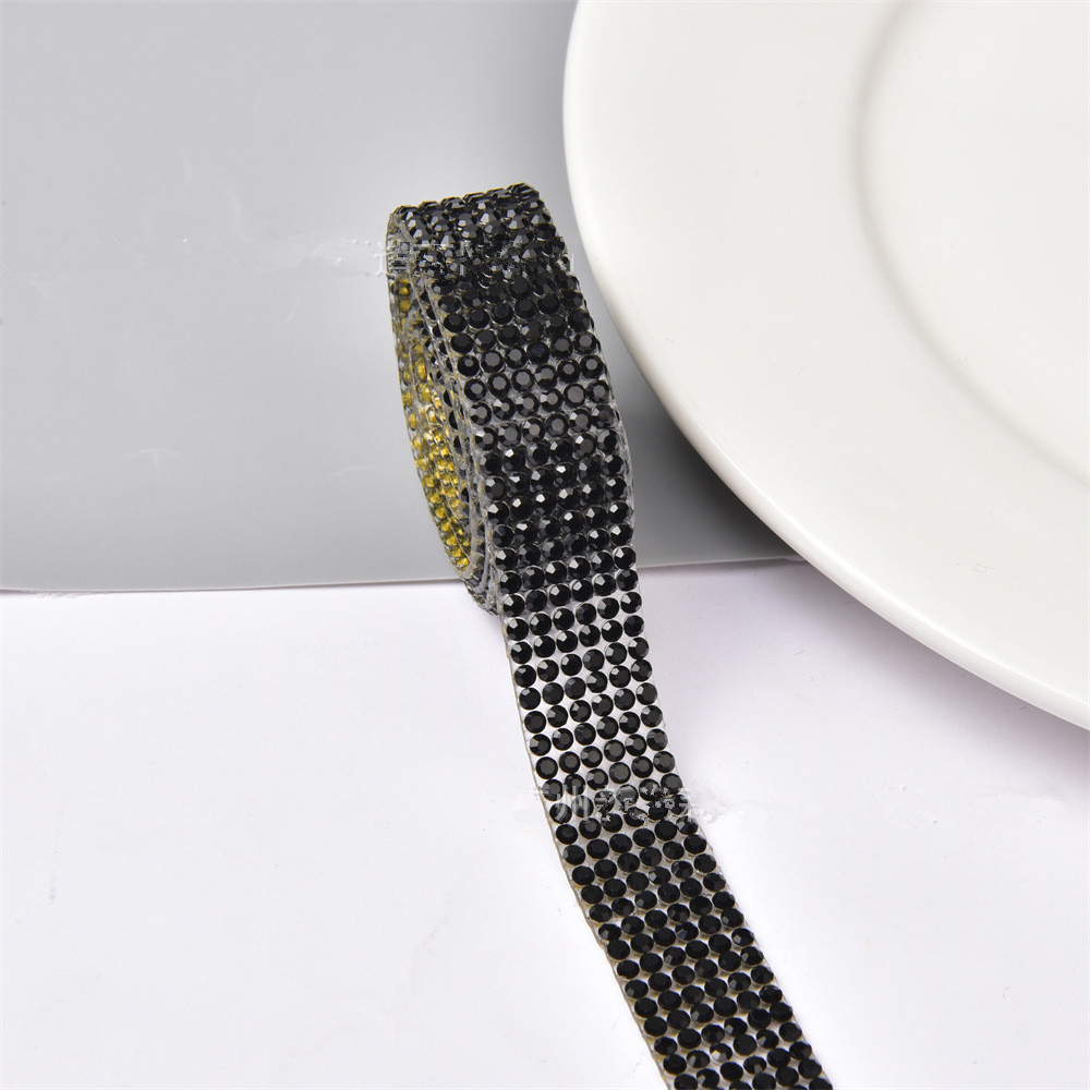 Hot products hot-fixed crystal chain trim crystal hot fix rhinestone tape hotfix rhinestone tape ZS1