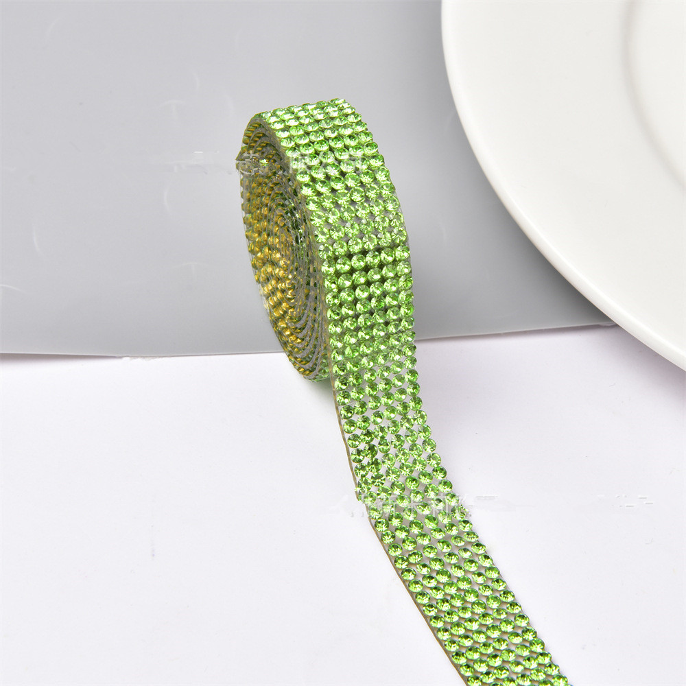 Hot products hot-fixed crystal chain trim crystal hot fix rhinestone tape hotfix rhinestone tape ZS1