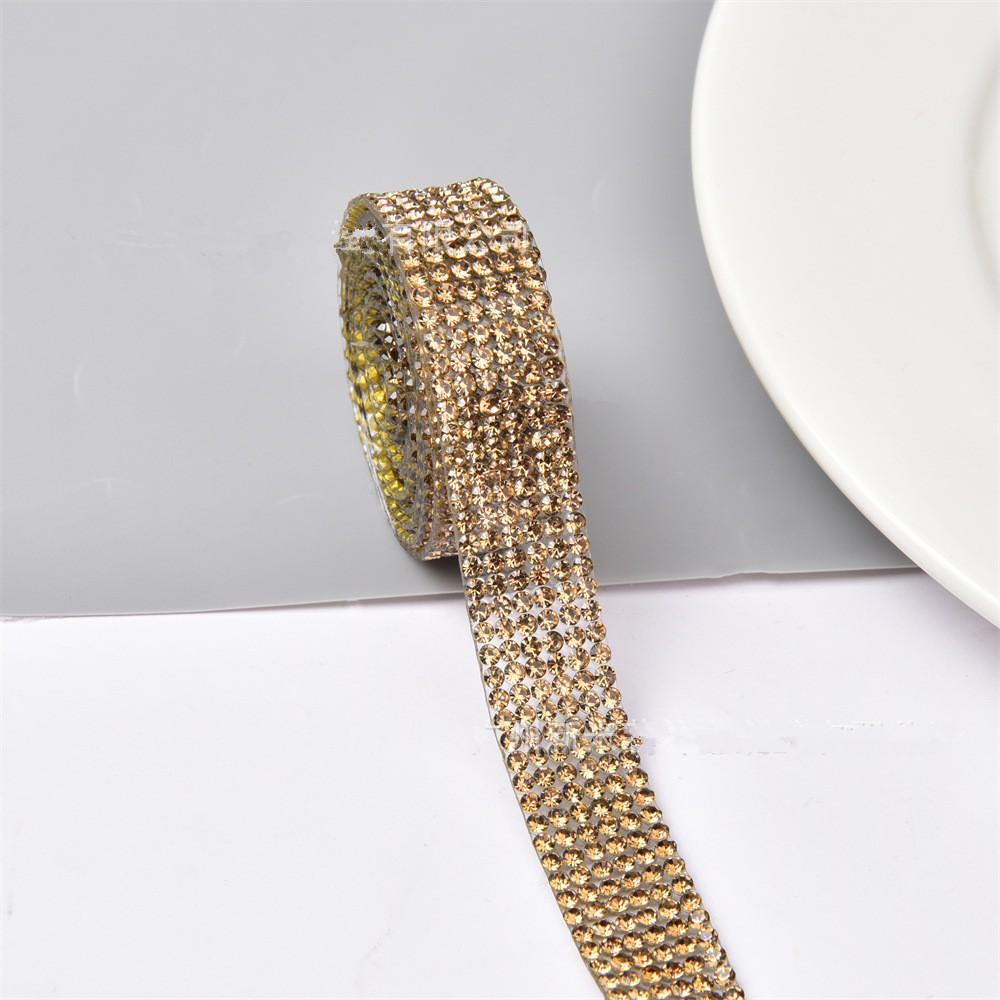 Hot products hot-fixed crystal chain trim crystal hot fix rhinestone tape hotfix rhinestone tape ZS1