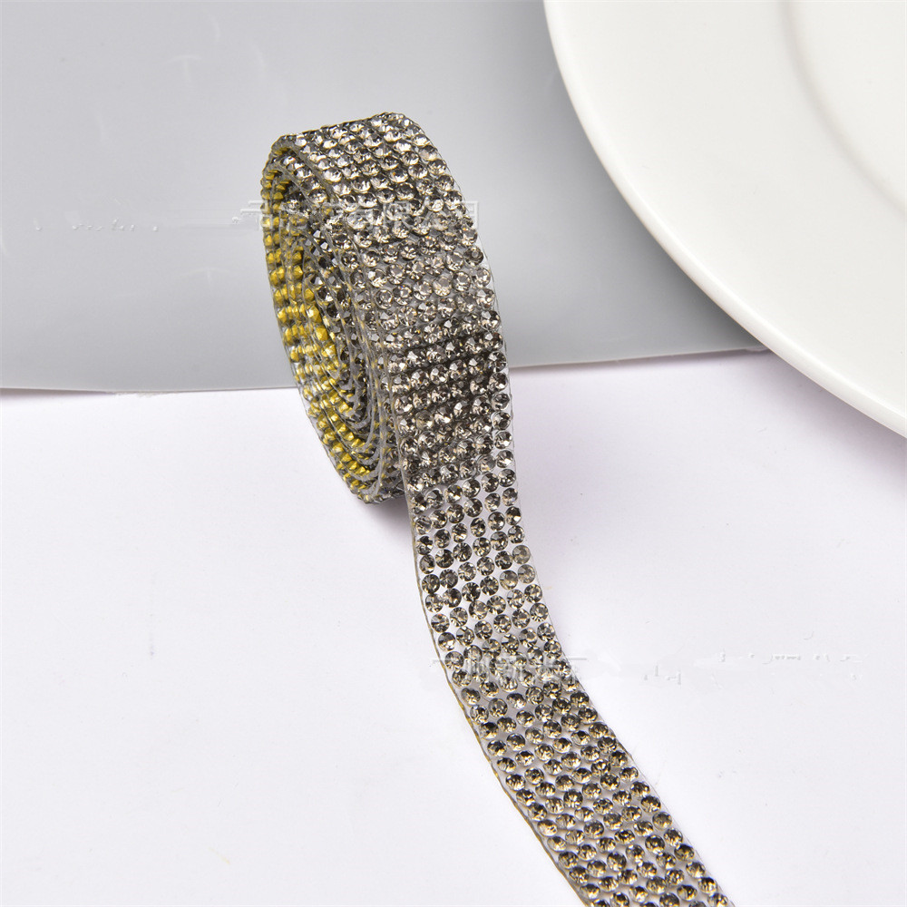Hot products hot-fixed crystal chain trim crystal hot fix rhinestone tape hotfix rhinestone tape ZS1
