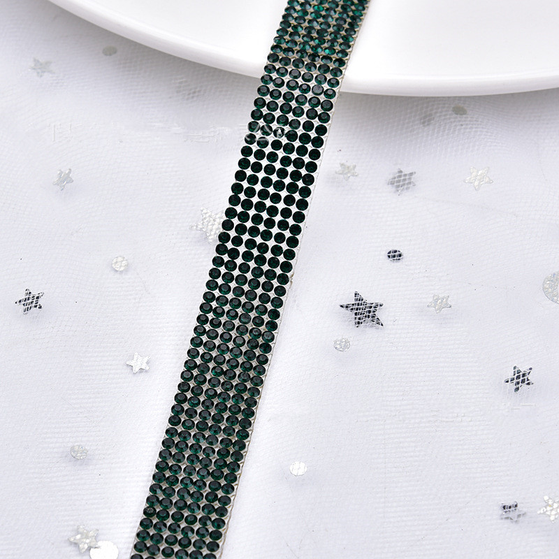 Hot products hot-fixed crystal chain trim crystal hot fix rhinestone tape hotfix rhinestone tape ZS1