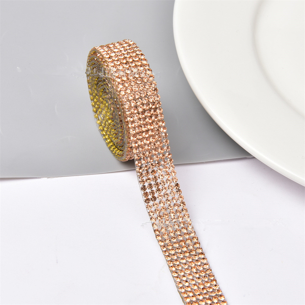 Hot products hot-fixed crystal chain trim crystal hot fix rhinestone tape hotfix rhinestone tape ZS1