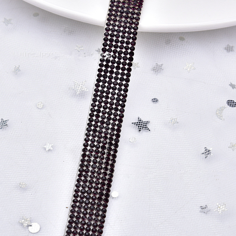 Hot products hot-fixed crystal chain trim crystal hot fix rhinestone tape hotfix rhinestone tape ZS1