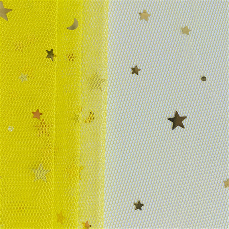 Stars and moon hot stamping Flower packaging gauze bouquet rose wrapped paper Florist materials Valentine's Day flower yarn MF96