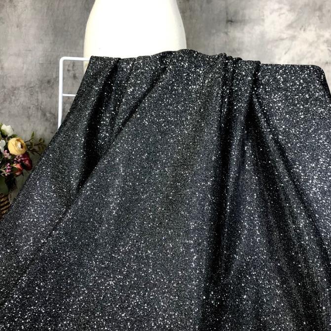 Sparkling swimwear Bikini use foil stretchy fabric silver gold metallic glitter stretchy lurex fabric MF94