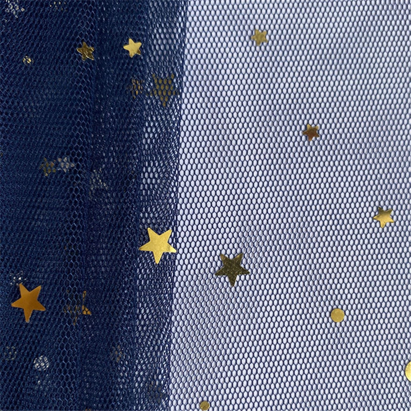 Stars and moon hot stamping Flower packaging gauze bouquet rose wrapped paper Florist materials Valentine's Day flower yarn MF96