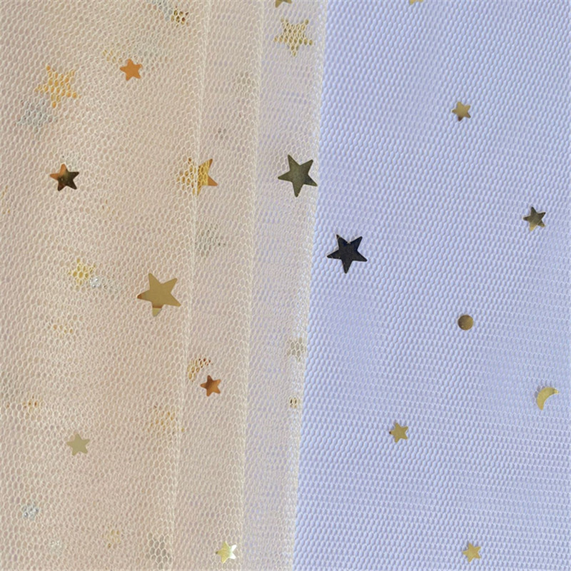 Stars and moon hot stamping Flower packaging gauze bouquet rose wrapped paper Florist materials Valentine's Day flower yarn MF96