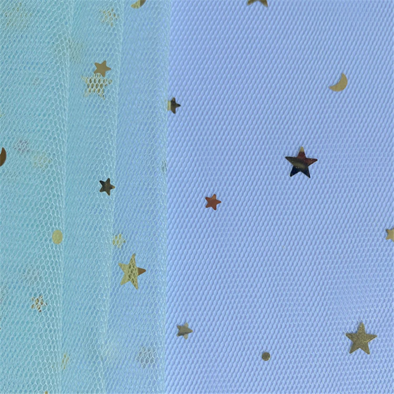 Stars and moon hot stamping Flower packaging gauze bouquet rose wrapped paper Florist materials Valentine's Day flower yarn MF96