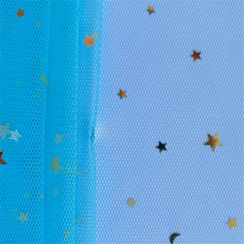 Stars and moon hot stamping Flower packaging gauze bouquet rose wrapped paper Florist materials Valentine's Day flower yarn MF96