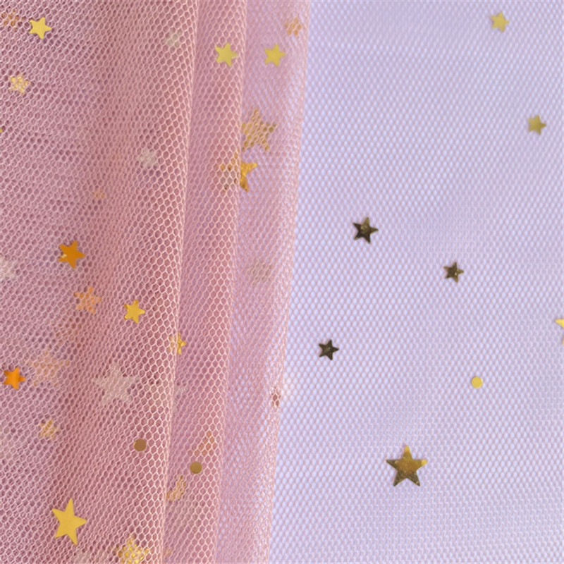 Stars and moon hot stamping Flower packaging gauze bouquet rose wrapped paper Florist materials Valentine's Day flower yarn MF96