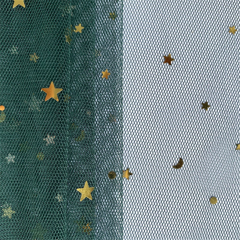 Stars and moon hot stamping Flower packaging gauze bouquet rose wrapped paper Florist materials Valentine's Day flower yarn MF96