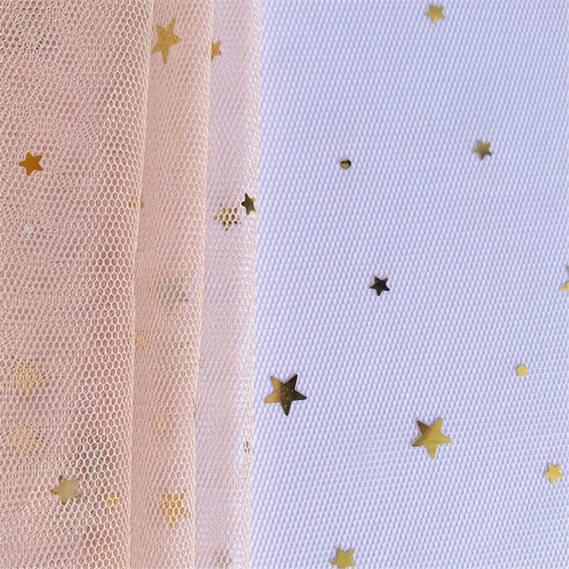 Stars and moon hot stamping Flower packaging gauze bouquet rose wrapped paper Florist materials Valentine's Day flower yarn MF96