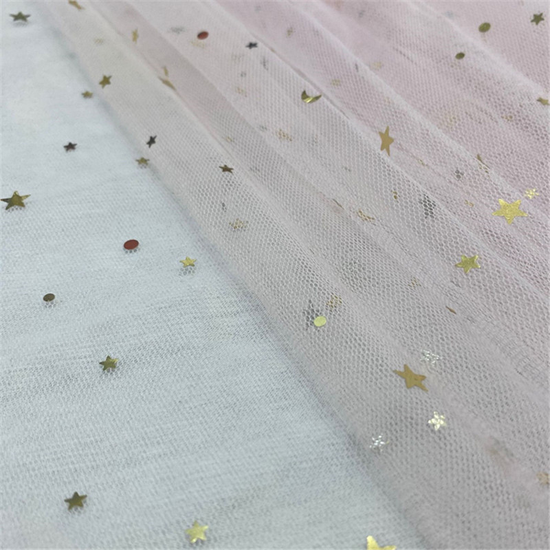 Stars and moon hot stamping Flower packaging gauze bouquet rose wrapped paper Florist materials Valentine's Day flower yarn MF96