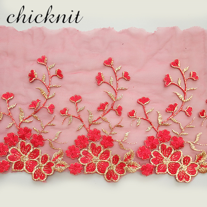 White red black blue Princess Dress Lace trim for feather Lace Doll Wedding Dress Accessories width 140 MM WB004