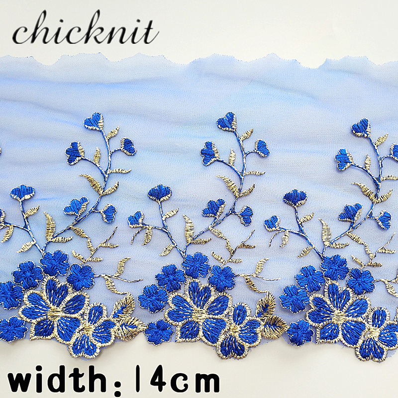 White red black blue Princess Dress Lace trim for feather Lace Doll Wedding Dress Accessories width 140 MM WB004