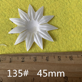 200pcs/lot 2cm/3cm/4cm Hot sale White Flower Petal customizable headband satin flowers for decoration Wedding craft flower SD01