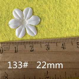 200pcs/lot 2cm/3cm/4cm Hot sale White Flower Petal customizable headband satin flowers for decoration Wedding craft flower SD01