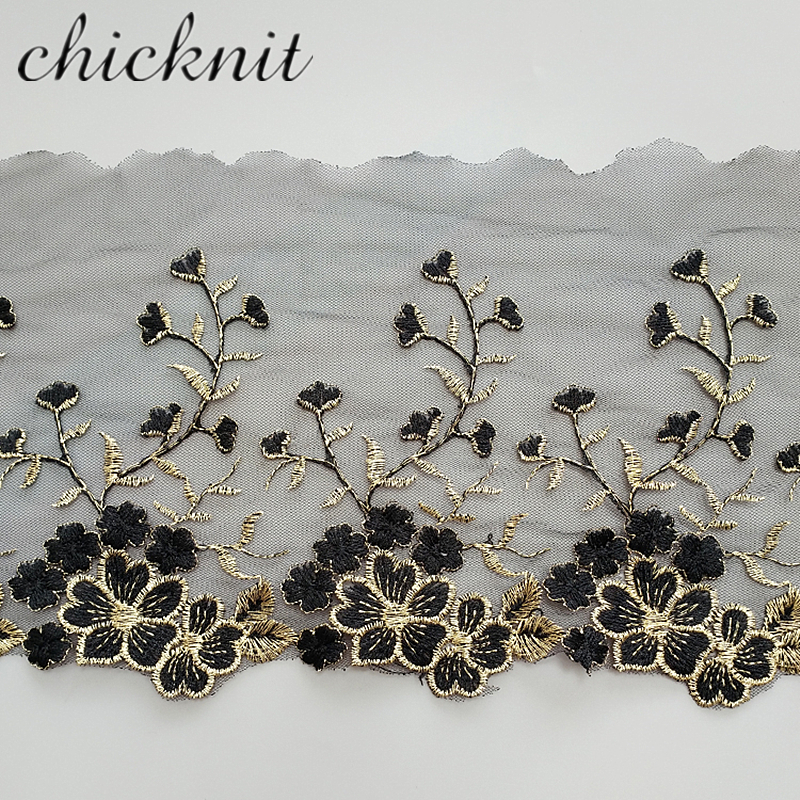 White red black blue Princess Dress Lace trim for feather Lace Doll Wedding Dress Accessories width 140 MM WB004