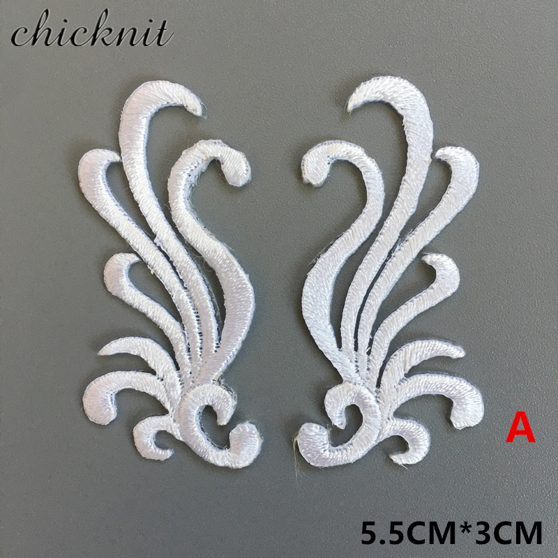 5 pairs Embroidery Patch Applique Ironing Clothing Supplies national clothing Hat accessories CA57