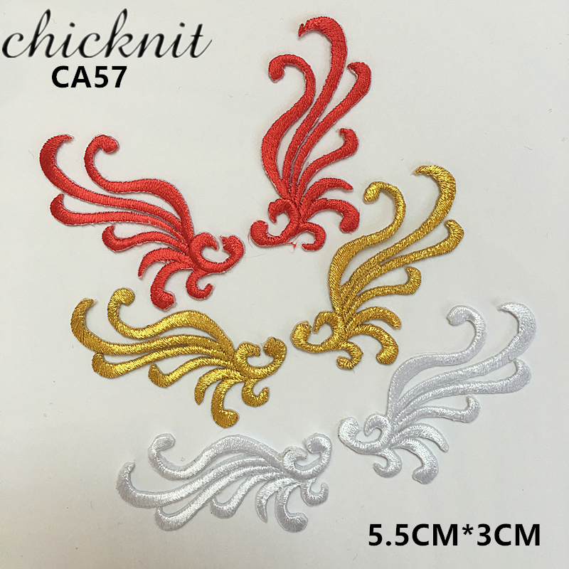 5 pairs Embroidery Patch Applique Ironing Clothing Supplies national clothing Hat accessories CA57