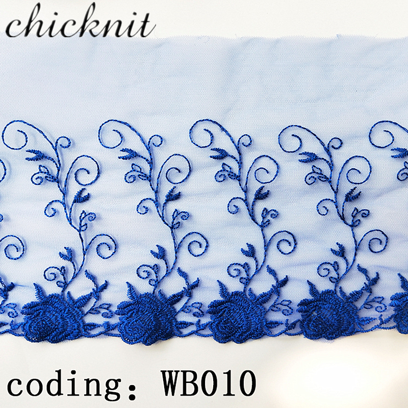 CHICKNIT width 115mm 2024 new baroque style Multiple colors for Wedding Dress Headscarf accessories Tuxedo roes lace WB010