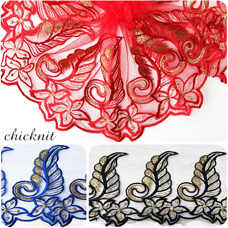 CHICKNIT width 110mm Fashion Bohemia style Multiple colors for Doll Wedding Dress Accessorie Tuxedo lace WB008