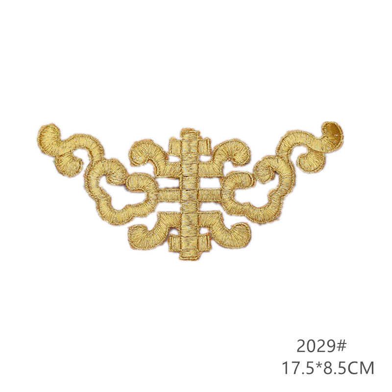 zsbszc fashion 5pcs iron on golden silver cloth patch diy embroidery stickers many sizes ballet dress decoration CA068