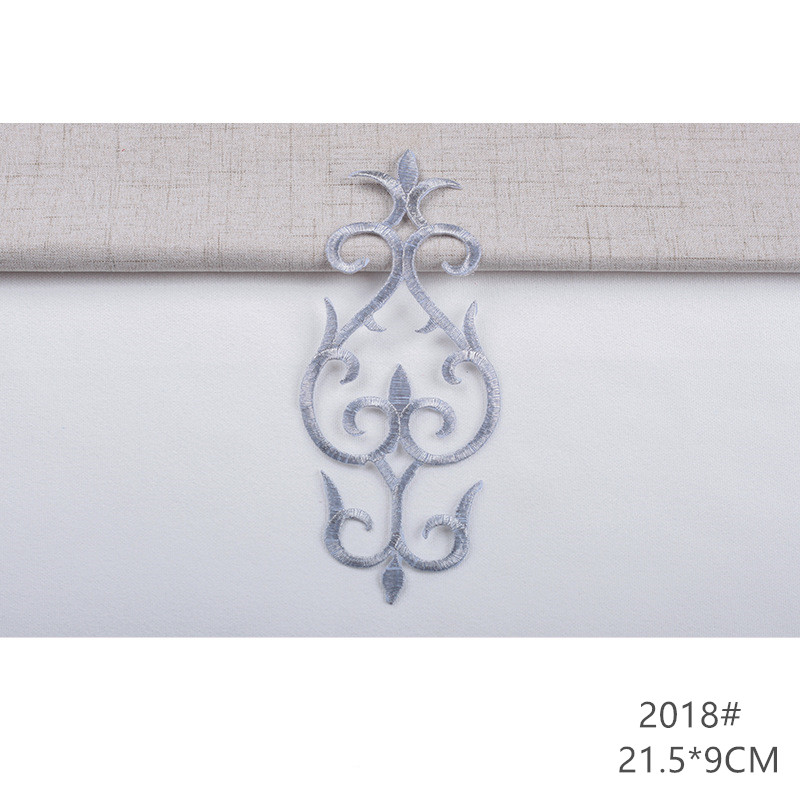 zsbszc fashion 5pcs iron on golden silver cloth patch diy embroidery stickers many sizes ballet dress decoration CA068