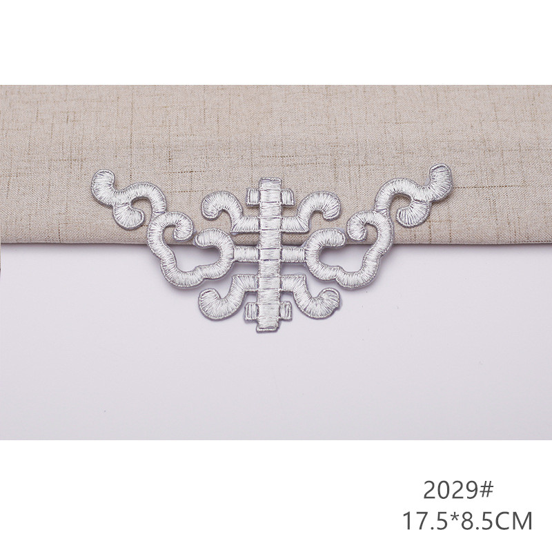zsbszc fashion 5pcs iron on golden silver cloth patch diy embroidery stickers many sizes ballet dress decoration CA068
