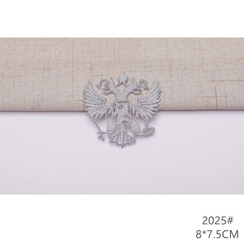 zsbszc fashion 5pcs iron on golden silver cloth patch diy embroidery stickers many sizes ballet dress decoration CA068
