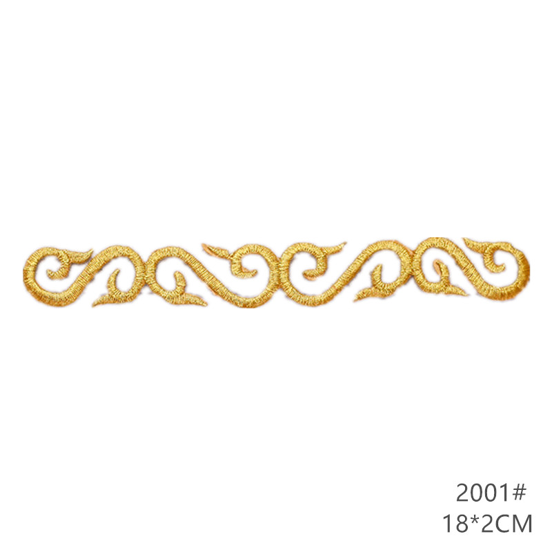 zsbszc fashion 5pcs iron on golden silver cloth patch diy embroidery stickers many sizes ballet dress decoration CA068