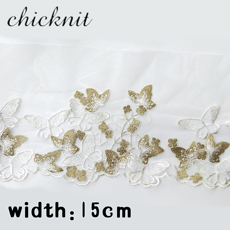 CHICKNIT width150mm Fashion red black white royalblue trim for Headscarf accessories Wedding Dress Accessories Tuxedo lace WB007