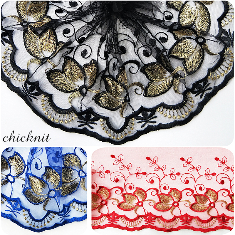 CHICKNIT width170mm 2024 new Fashion Multiple colors trim for Headscarf accessories Wedding Dress Accessories Tuxedo lace WB006