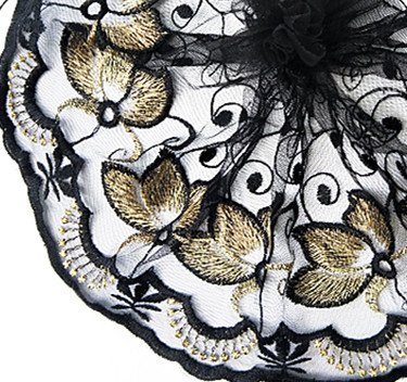 CHICKNIT width170mm 2024 new Fashion Multiple colors trim for Headscarf accessories Wedding Dress Accessories Tuxedo lace WB006