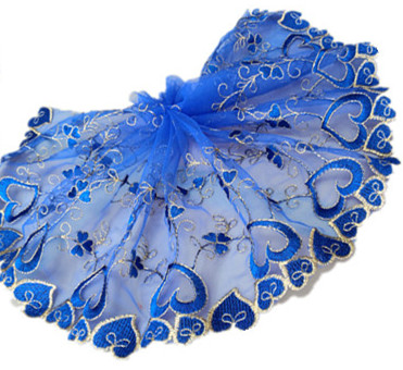 White red black blue Princess Dress Lace trim for Lace Doll Wedding Dress Accessories width 14CM WB002