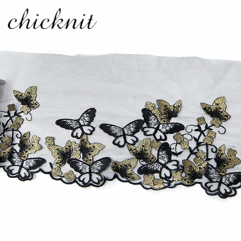 CHICKNIT width150mm Fashion red black white royalblue trim for Headscarf accessories Wedding Dress Accessories Tuxedo lace WB007