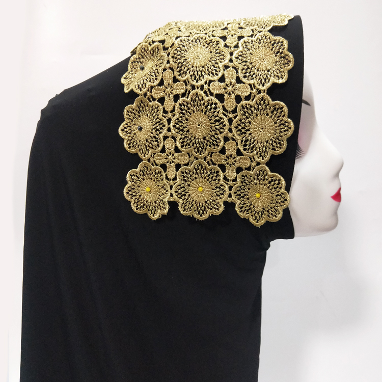 CHICKNIT wide 15cm 1 yard guipure golden Embroidery Lace trim macrame garment accessories Sewing Craft JB47