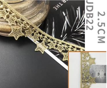 High quality 2 yards Width 1-2CM sewn gold lace trim braid lace DIY garment accessories macrame embroidery lace JDB18 JDB25