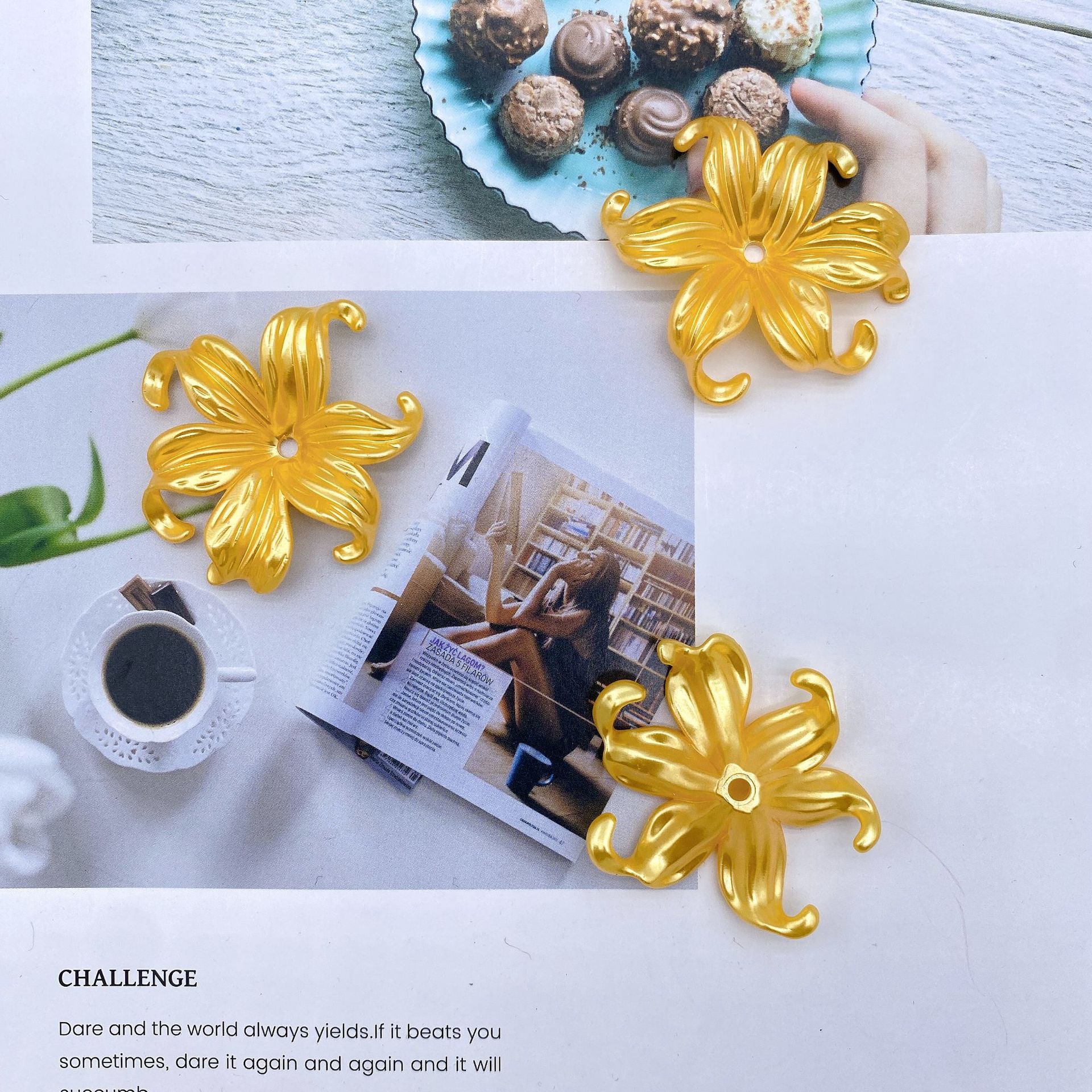 200g Imitation pearl iris petal cream baroque flowers ocean flowers diy handmade bouquet flower support materials HW09