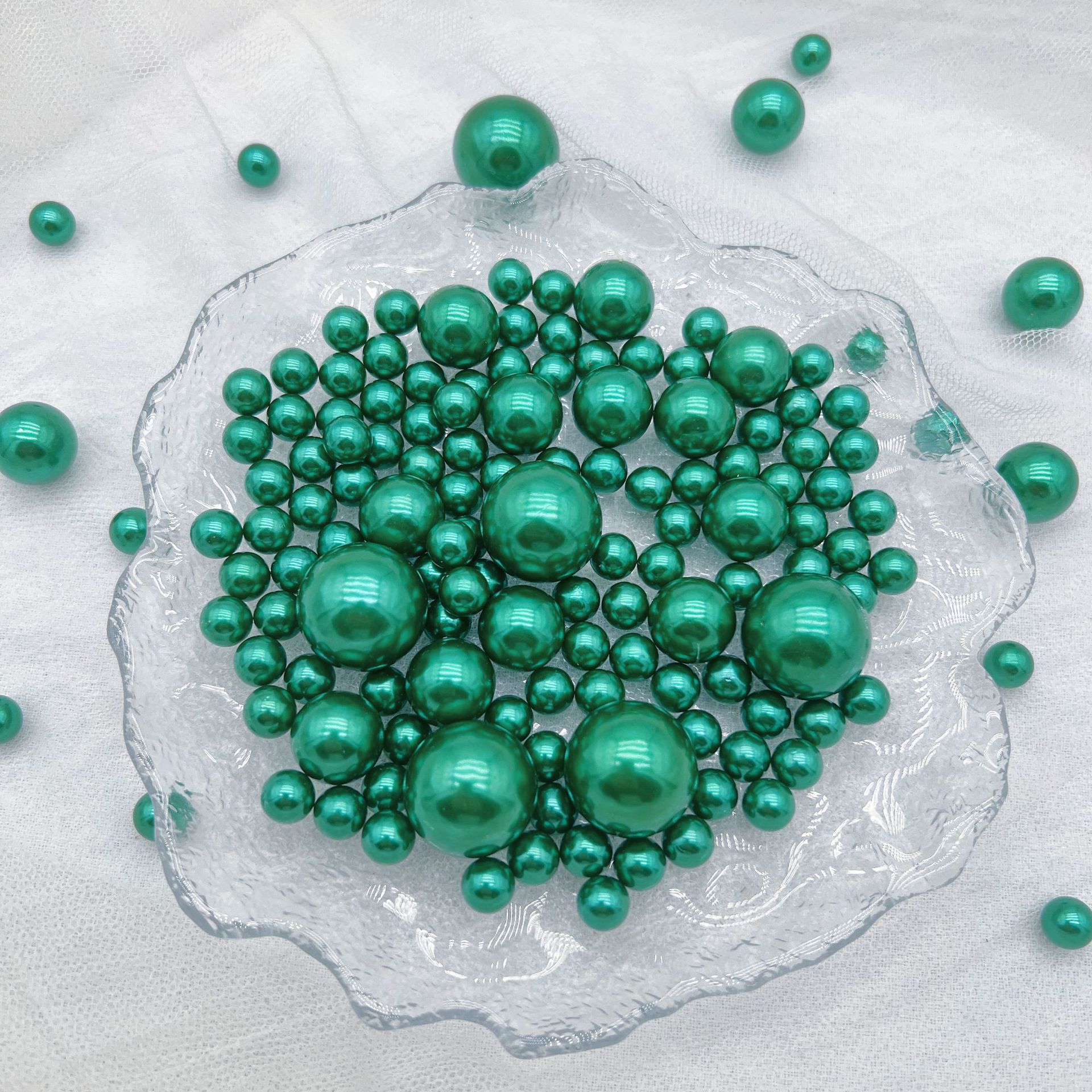 250g/pack ABS non-porous high-gloss pearl color mixed size 8-20mm handmade DIY mutton decorative material accessories HW01