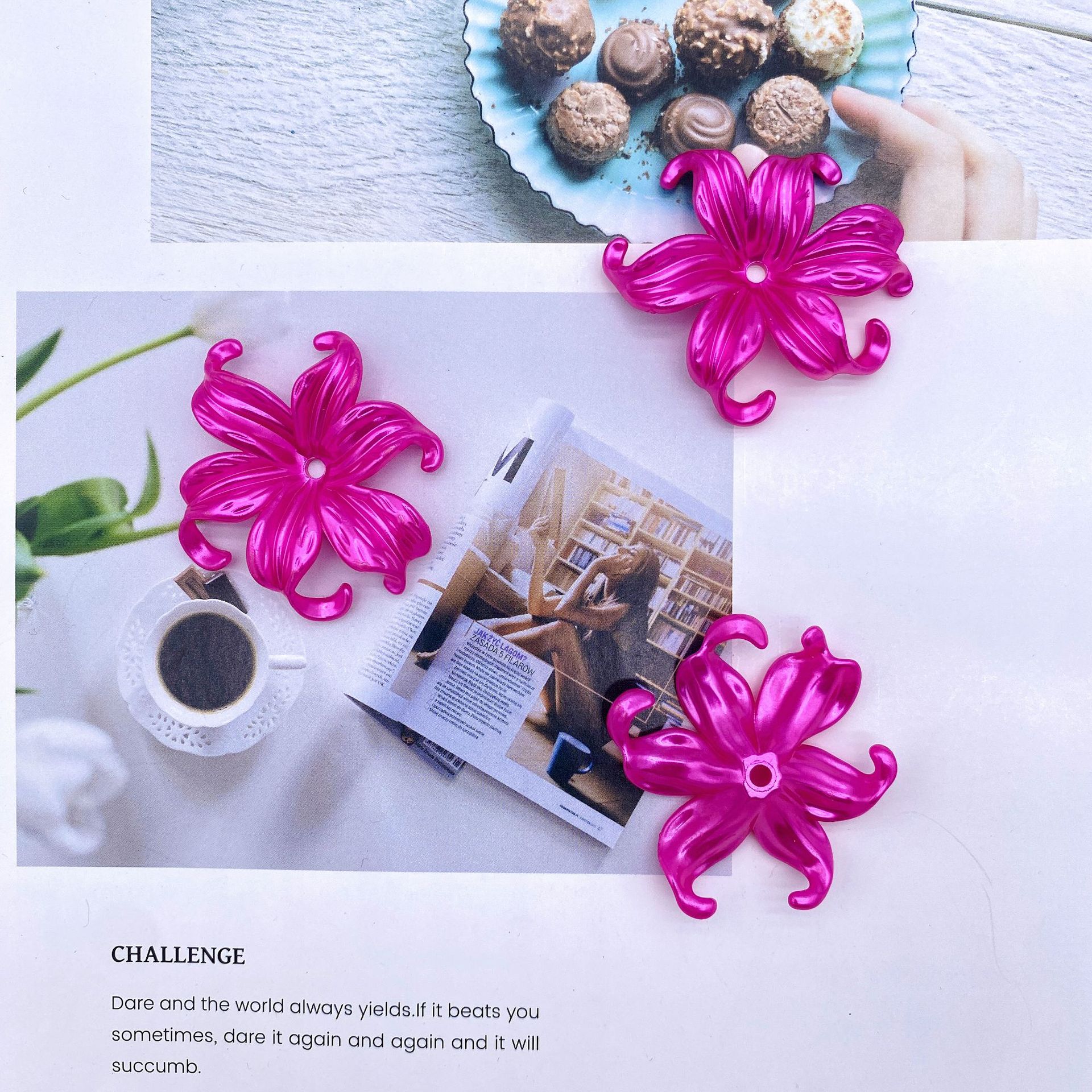 200g Imitation pearl iris petal cream baroque flowers ocean flowers diy handmade bouquet flower support materials HW09