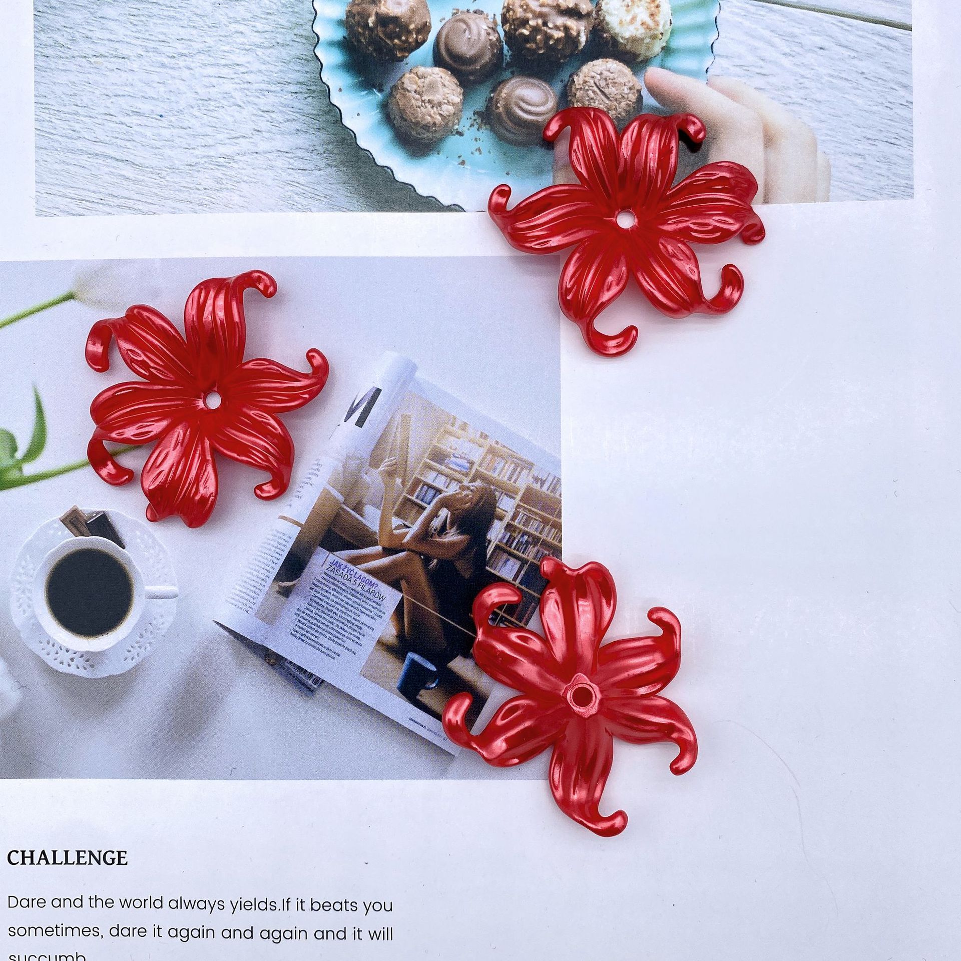 200g Imitation pearl iris petal cream baroque flowers ocean flowers diy handmade bouquet flower support materials HW09