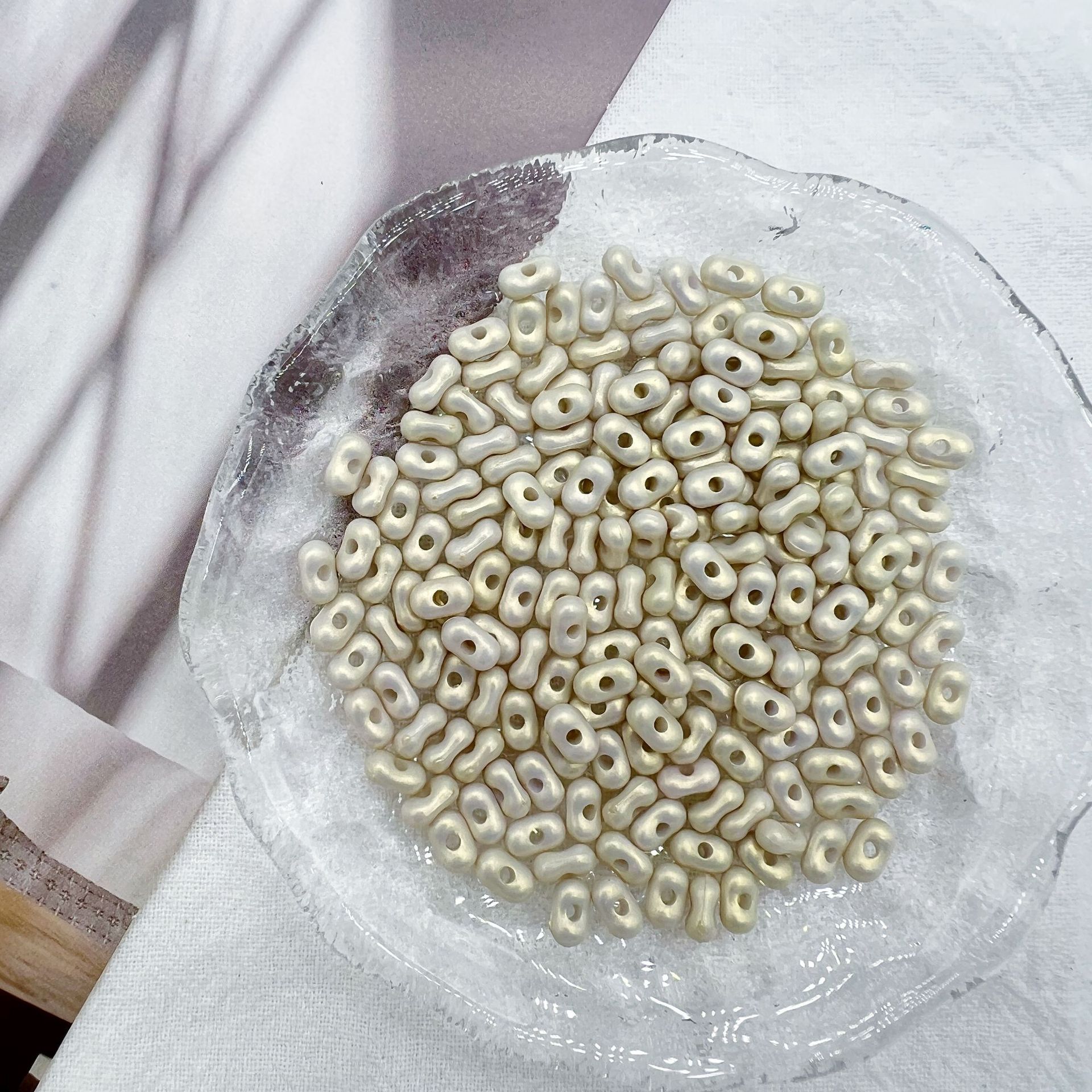 200G Acrylic magic gold peanut beads handmade DIY bracelet beads mobile phone pendant necklace material accessories decorations  HW18