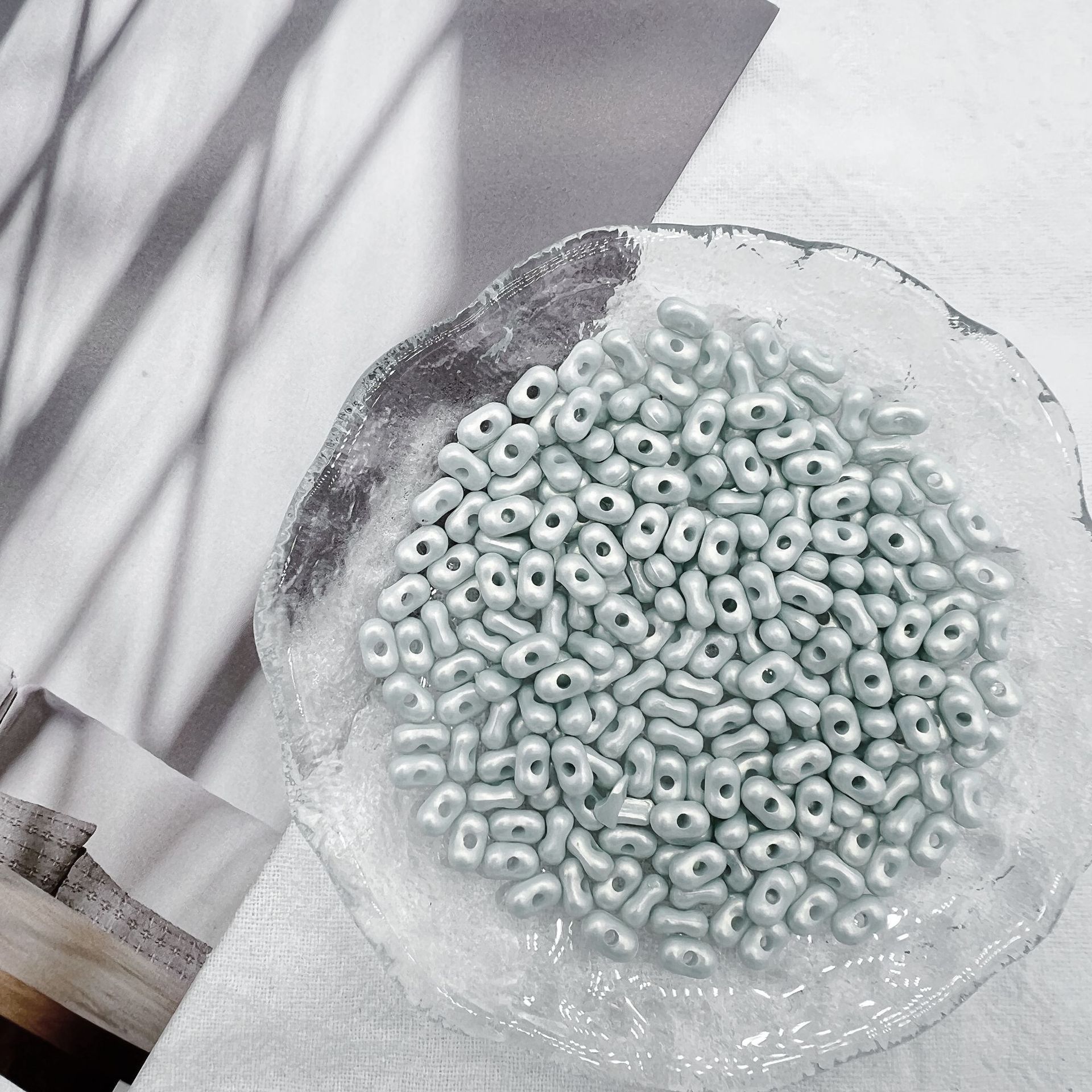 200G Acrylic magic gold peanut beads handmade DIY bracelet beads mobile phone pendant necklace material accessories decorations  HW18