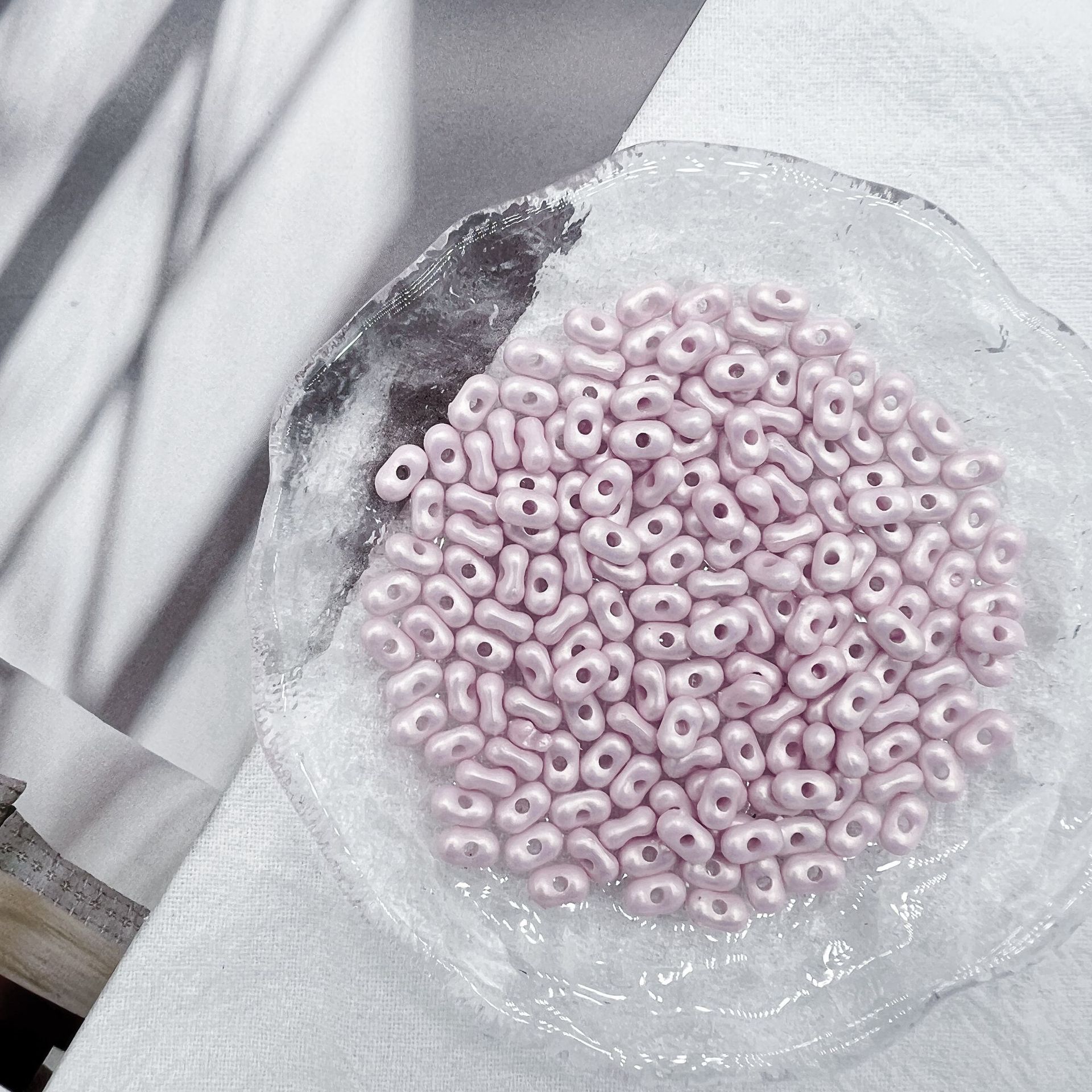 200G Acrylic magic gold peanut beads handmade DIY bracelet beads mobile phone pendant necklace material accessories decorations  HW18