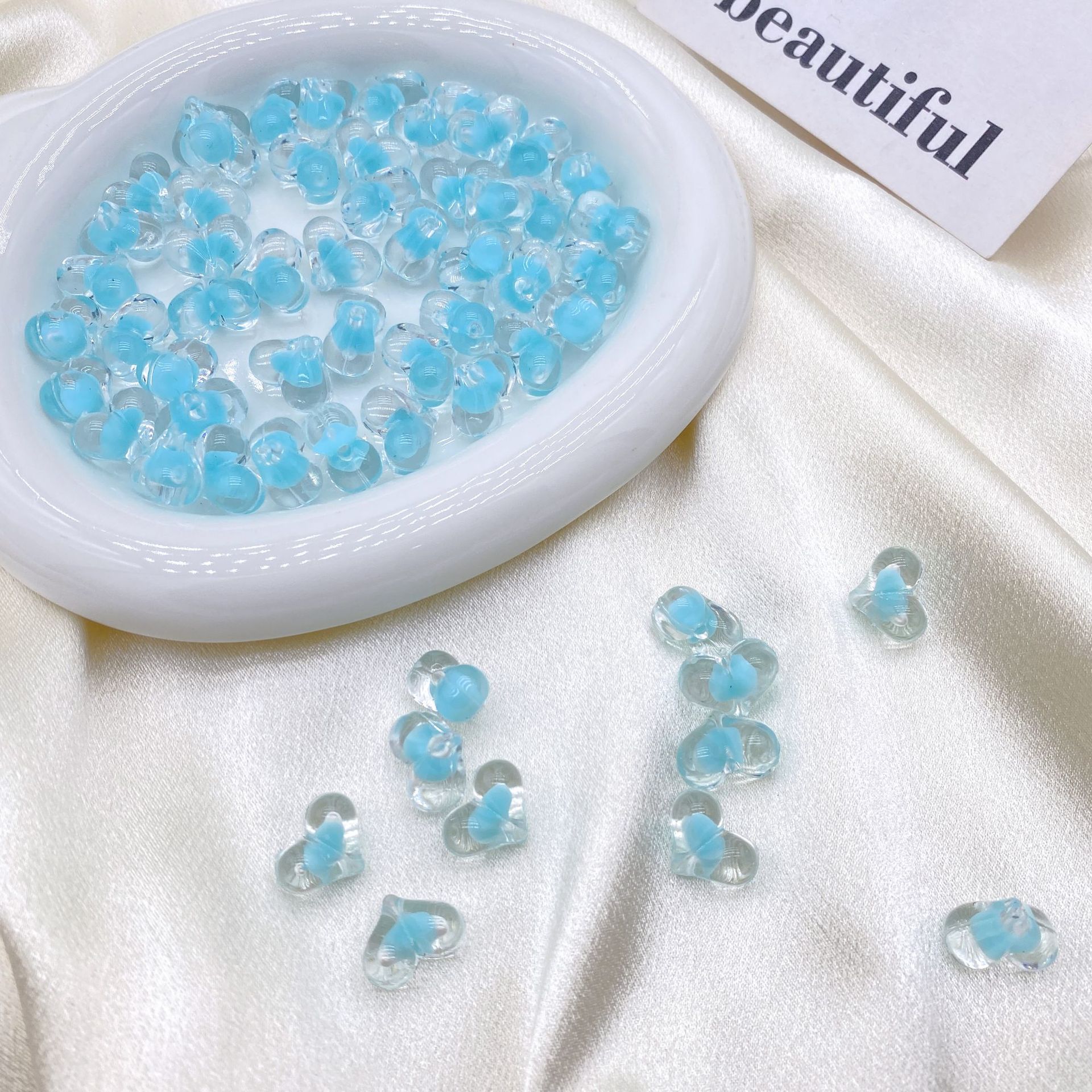 200G Beads and Beads Little Love Peach Children Handmade Diy Beads Cartoon Bracelet Accessories Loose Bead Materials HW38